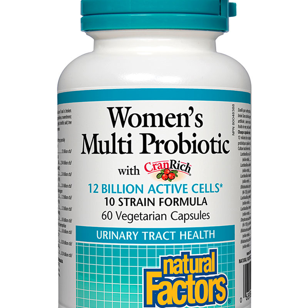 Natural Factors Natural Factors Women's Multi Probiotic with CranRich 60 vcaps