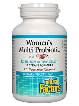 Natural Factors Natural Factors Women's Multi Probiotic with CranRich 120 vcaps