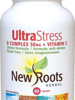 New Roots New Roots Ultra Stress B Complex 50mg + Vitamin C 90 caps