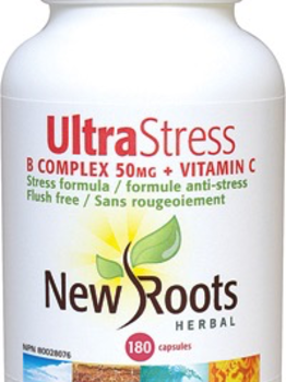 New Roots New Roots Ultra Stress B Complex 50mg + Vitamin C 180 caps