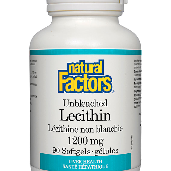 Natural Factors Natural Factors Unbleached Lecithin 1200 mg 90 softgels