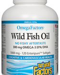 Natural Factors Natural Factors OmegaFactors Wild Fish Oil Enteric-coated 300mg 120 softgels