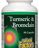 Natural Factors Natural Factors Turmeric & Bromelain 90 caps