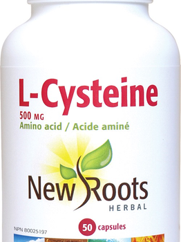 New Roots New Roots L-Cysteine 500 mg 50 caps