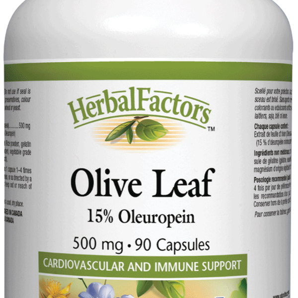 Natural Factors Natural Factors Herbal Factors Olive Leaf Extract 500 mg 90 caps