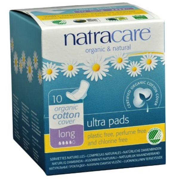 Natracare Natracare Organic Ultra Pad w/Wings Long 10 ct
