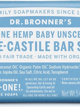 Dr. Bronner’s Dr Bronner’s Baby-Mild Castile Bar Soap 140g
