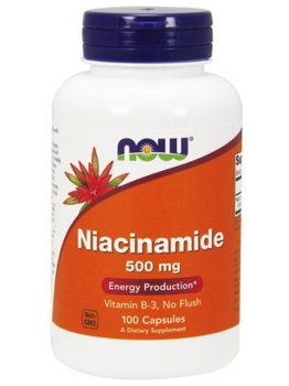 Now Foods NOW Niacinamide (B3) 500 mg 100 caps