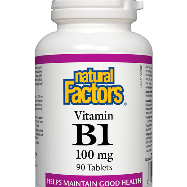Natural Factors Natural Factors Vitamin B1 100mg 90 tabs