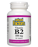 Natural Factors Natural Factors Vitamin B2 100mg 90 tabs