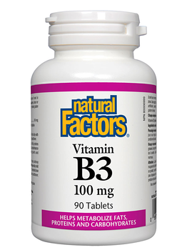 Natural Factors Natural Factors Vitamin B3 100mg (Niacin) 90 tabs