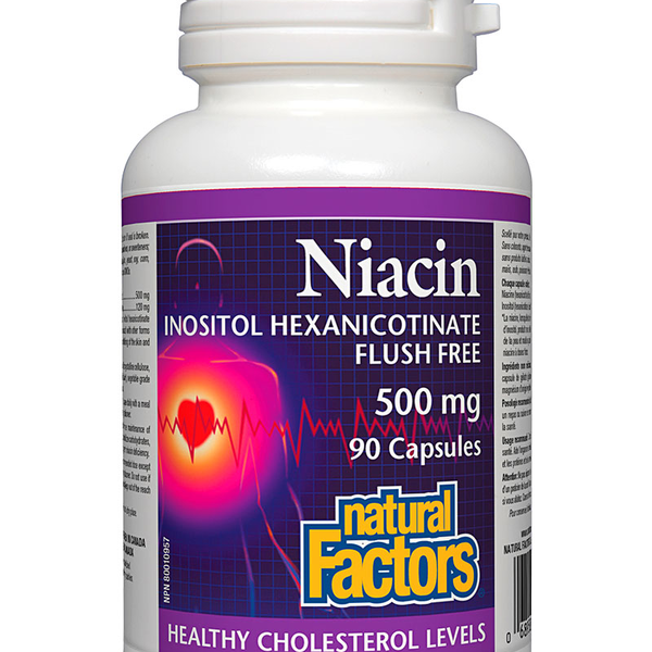 Natural Factors Natural Factors Flush Free Niacin 500mg 90 caps