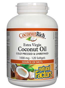 Natural Factors Natural Factors Org. Coconut Oil 120 softgels