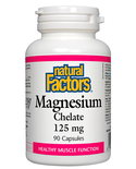 Natural Factors Natural Factors Magnesium Chelate 125mg 90 caps