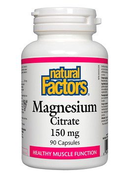 Natural Factors Natural Factors Magnesium Citrate 150mg 90 caps