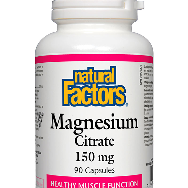 Natural Factors Natural Factors Magnesium Citrate 150mg 90 caps
