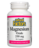 Natural Factors Natural Factors Magnesium Oxide 250 mg 90 caps