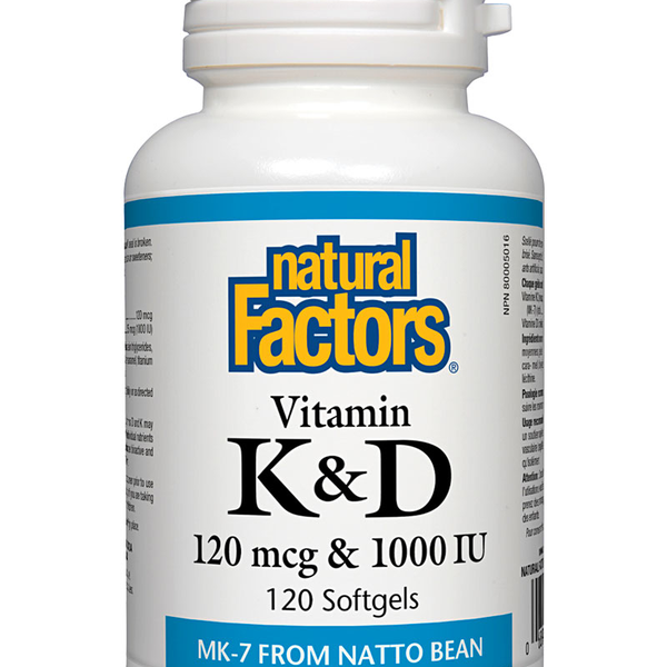 Natural Factors Natural Factors Vitamin K & D 120 softgels
