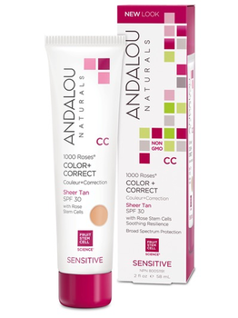 Andalou Naturals Andalou 1000 Roses CC Sheer Tan SPF 30 58ml