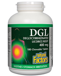 Natural Factors Natural Factors DGL Deglycyrrhizinated Licorice Root 400mg 180 chew