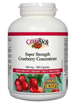 Natural Factors Natural Factors Super Strength Cranberry Concentrate 500mg 180 caps
