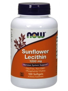 Now Foods NOW Sunflower Lecithin 1200mg 100 softgels