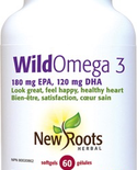 New Roots New Roots Wild Omega 3 180mg EPA 120mg DHA 60 softgels