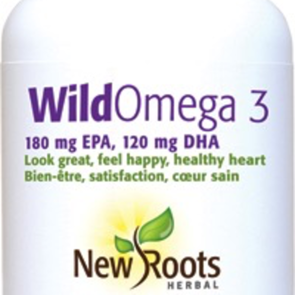New Roots New Roots Wild Omega 3 180mg EPA 120mg DHA 60 softgels