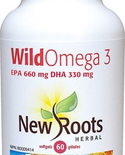 New Roots New Roots Wild Omega 3 660mg EPA 330mg DHA 60 softgels