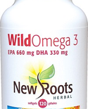 New Roots New Roots Wild Omega 3 660mg EPA 330mg DHA 120 softgels