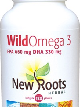 New Roots New Roots Wild Omega 3 660mg EPA 330mg DHA 120 softgels