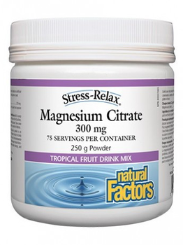 Natural Factors Natural Factors Stress-Relax Magnesium Powder Tropical 250g