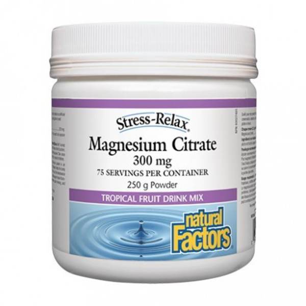 Natural Factors Natural Factors Stress-Relax Magnesium Powder Tropical 250g