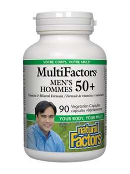 Natural Factors Natural Factors MultiFactors Men's 50+ 90 vcaps