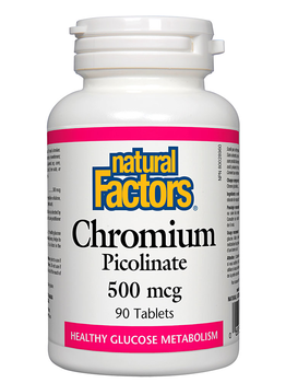 Natural Factors Natural Factors Chromium Picolinate 500mcg 90 tabs