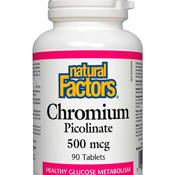 Natural Factors Natural Factors Chromium Picolinate 500mcg 90 tabs