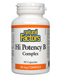 Natural Factors Natural Factors Hi Potency B Complex 50mg 90 caps
