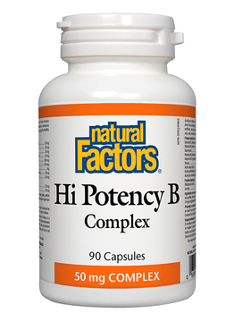 Natural Factors Natural Factors Hi Potency B Complex 50mg 90 caps