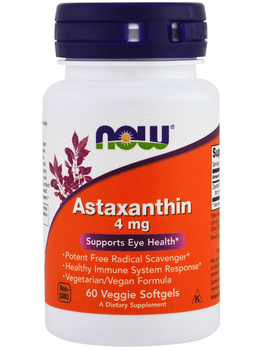 Now Foods NOW Astaxanthin 4 mg 60 vsoftgels