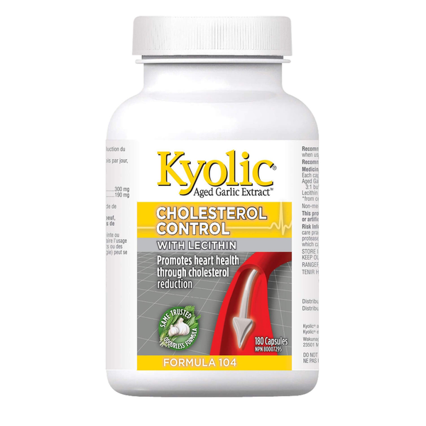 Kyolic Kyolic Cholesterol Control with Lecithin Formula 104 180 caps