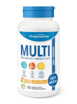 Progressive Progressive Chewable for Adult Men Multi 60 tabs