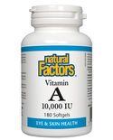 Natural Factors Natural Factors Vitamin A 10,000 IU 180 softgels