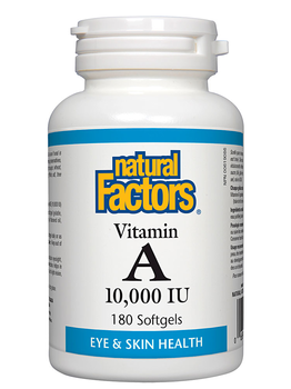 Natural Factors Natural Factors Vitamin A 10,000 IU 180 softgels