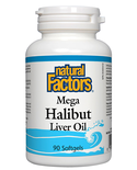 Natural Factors Natural Factors Mega Halibut Liver Oil 90 softgels