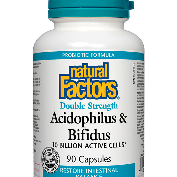 Natural Factors Natural Factors Double Strength Acidophilus Bifidus 90 caps