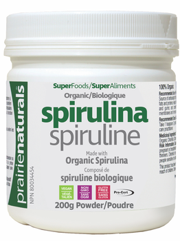 Prairie Naturals Prairie Naturals Organic Spirulina Powder 200g