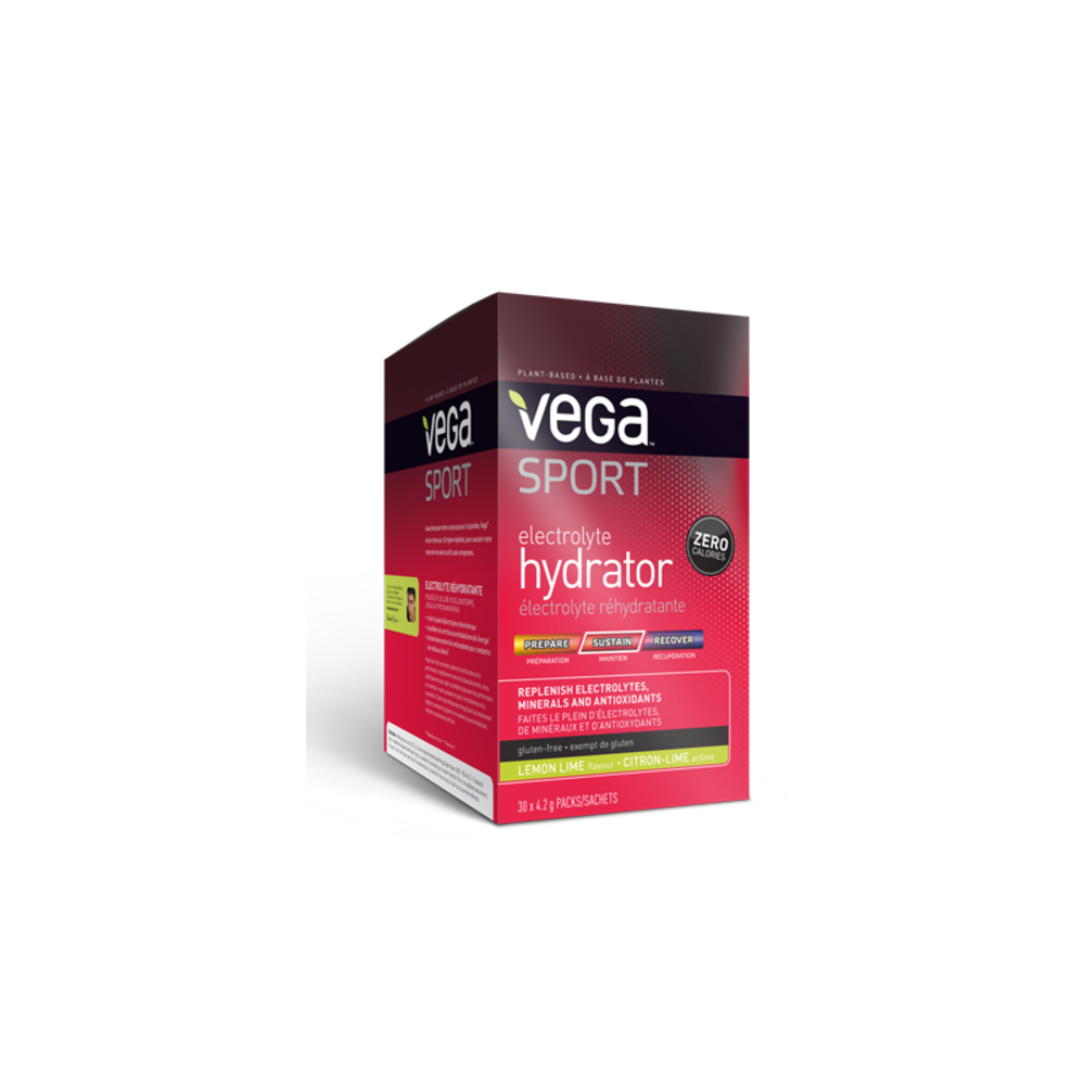 Vega Sport Lemon Lime Hydrator Electrolyte Supplement Packs, 30 ct