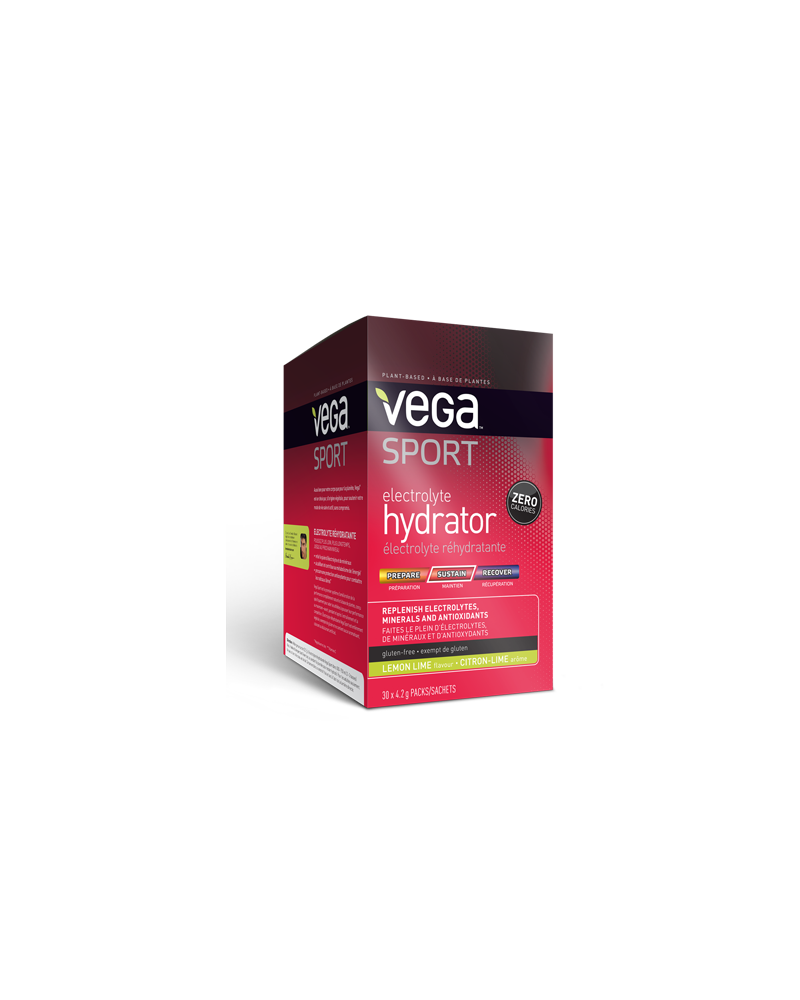 Vega Sport Lemon Lime Hydrator Electrolyte Supplement Packs, 30 ct