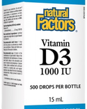 Natural Factors Natural Factors Vitamin D Liquid 1000 IU 15 ml