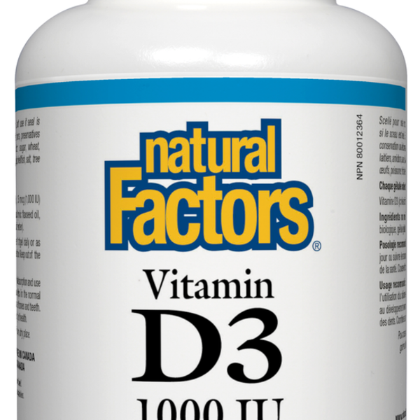 Natural Factors Natural Factors Vitamin D3 1000 IU 360 softgels